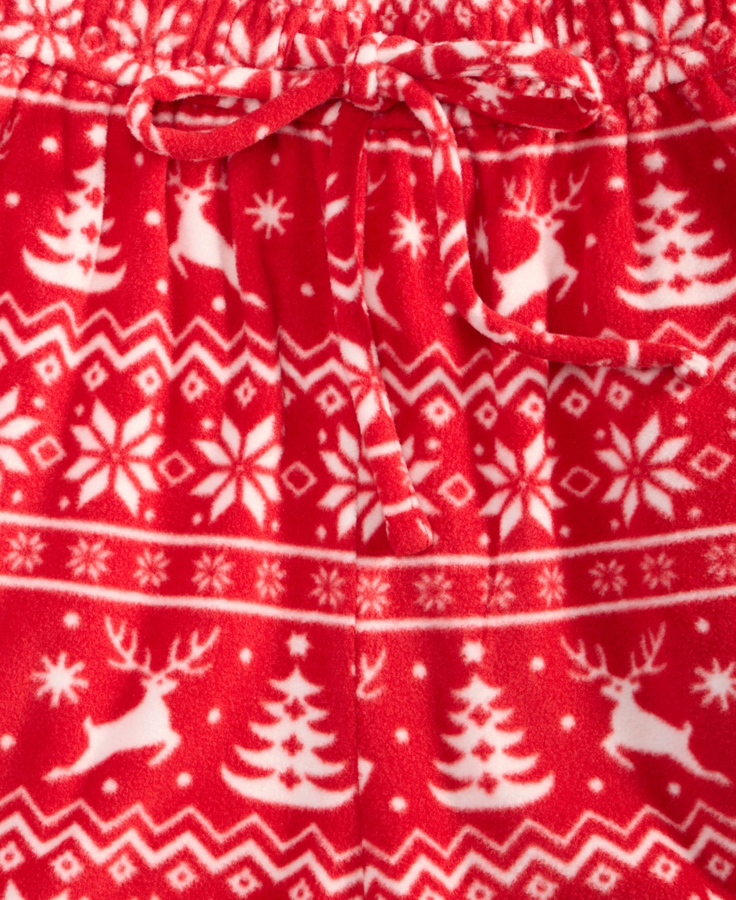 Men's Deer Fair Isle Fleece Pajama Pants