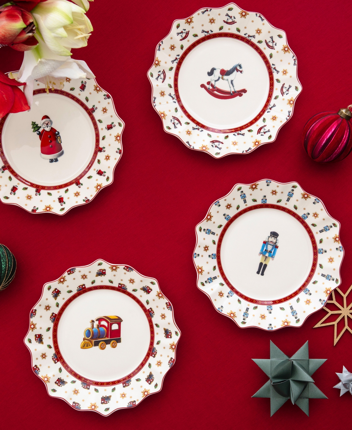 Villeroy & Boch 2025 Toy's Delight Anniversary Plates, Set Of 4 In Multi