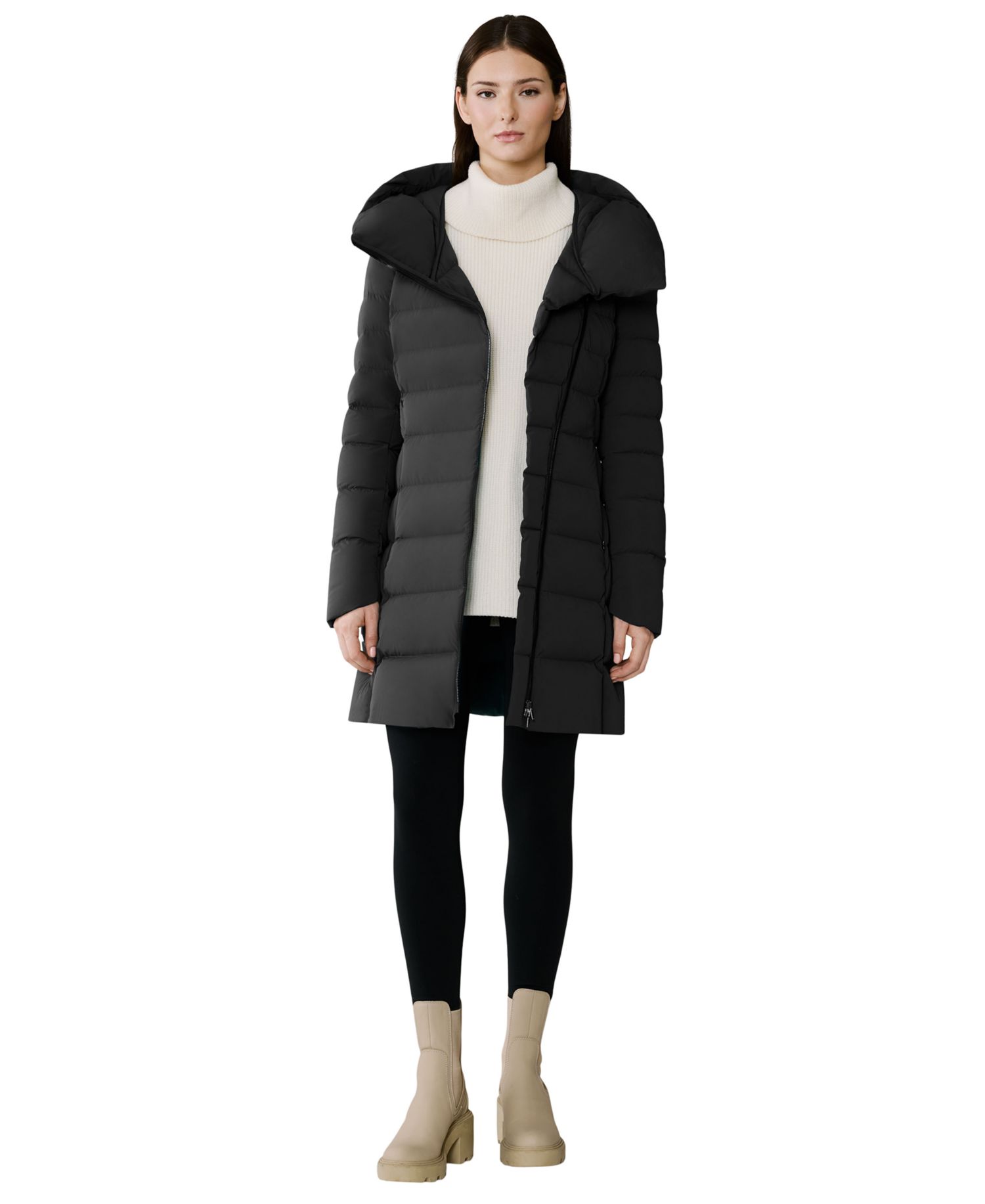 Women's Asym Zip Puffer Jacket