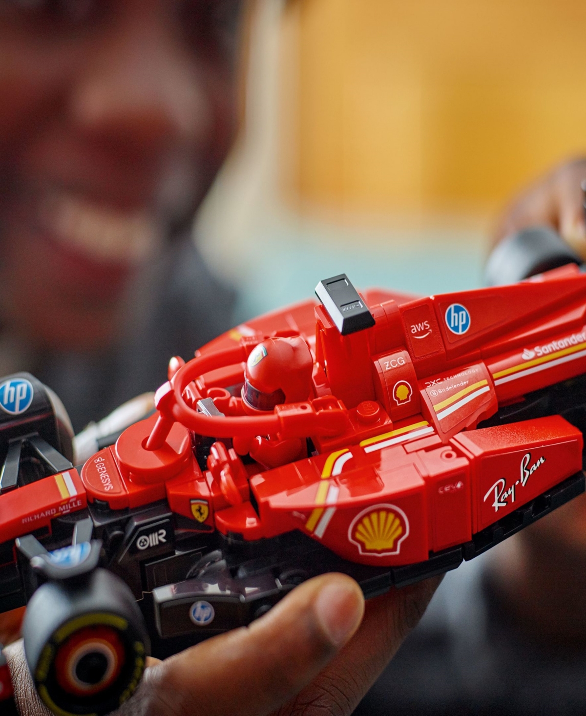 Lego Speed Champions Ferrari Sf-24 F1 Race Car Building Set and Toy Driver 77242
