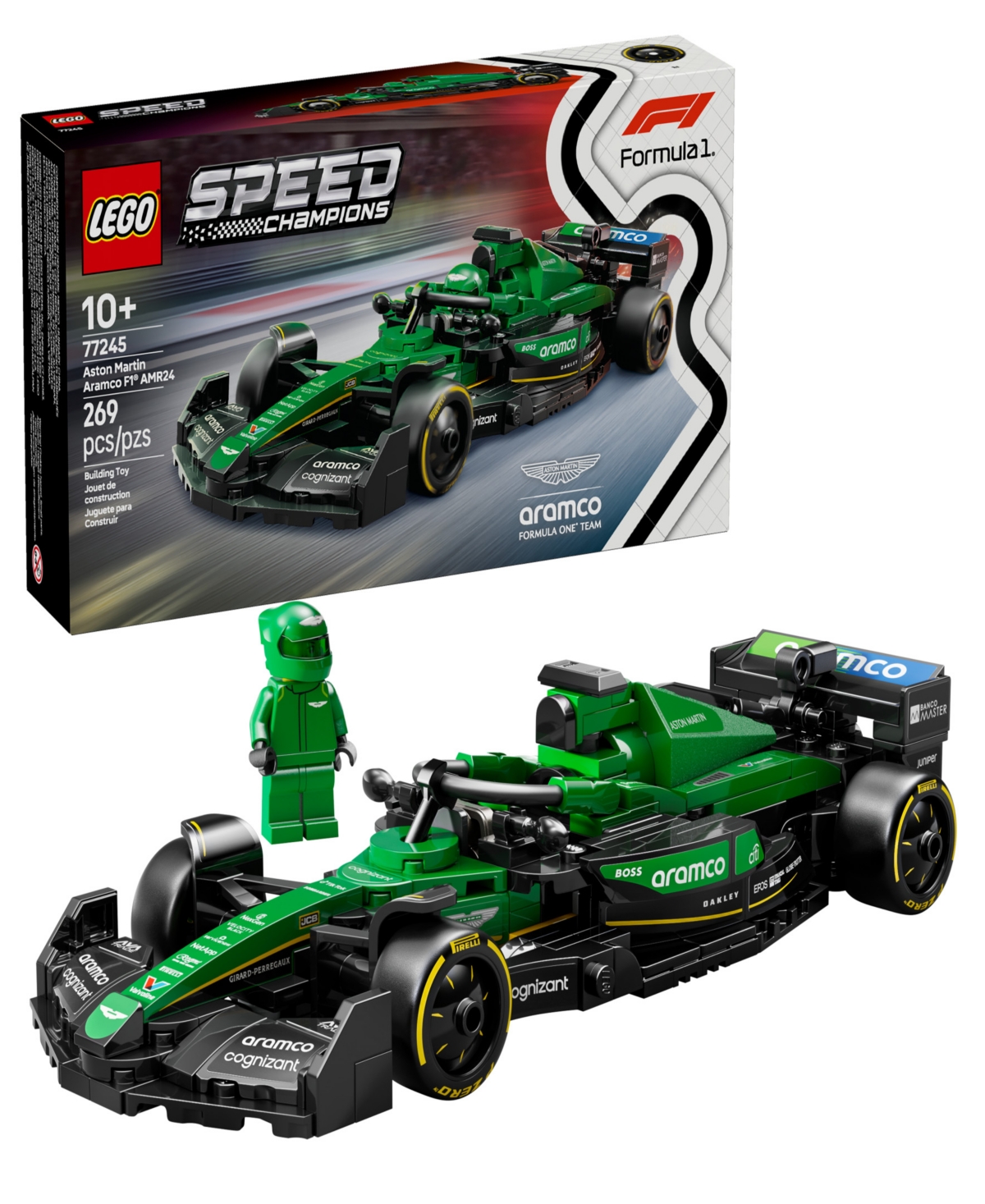 Lego Speed Champions Aston Martin Aramco F1 Amr24 Race Car Building Toy 77245 In Multi