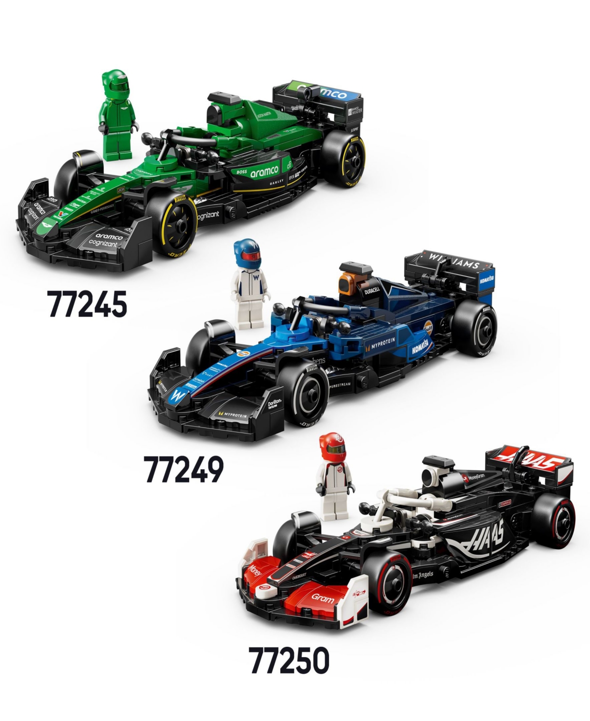 Lego Speed Champions Kick Sauber F1 Team C44 Race Car Toy Building Set 77247 In Multi