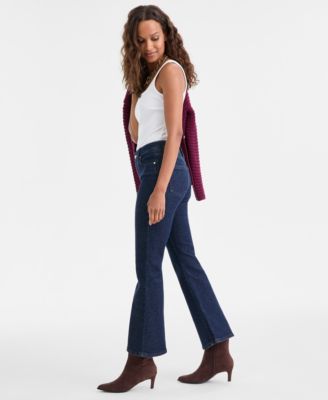 Petite High-Rise Flare-Leg Jeans, Macy's Exclusive 