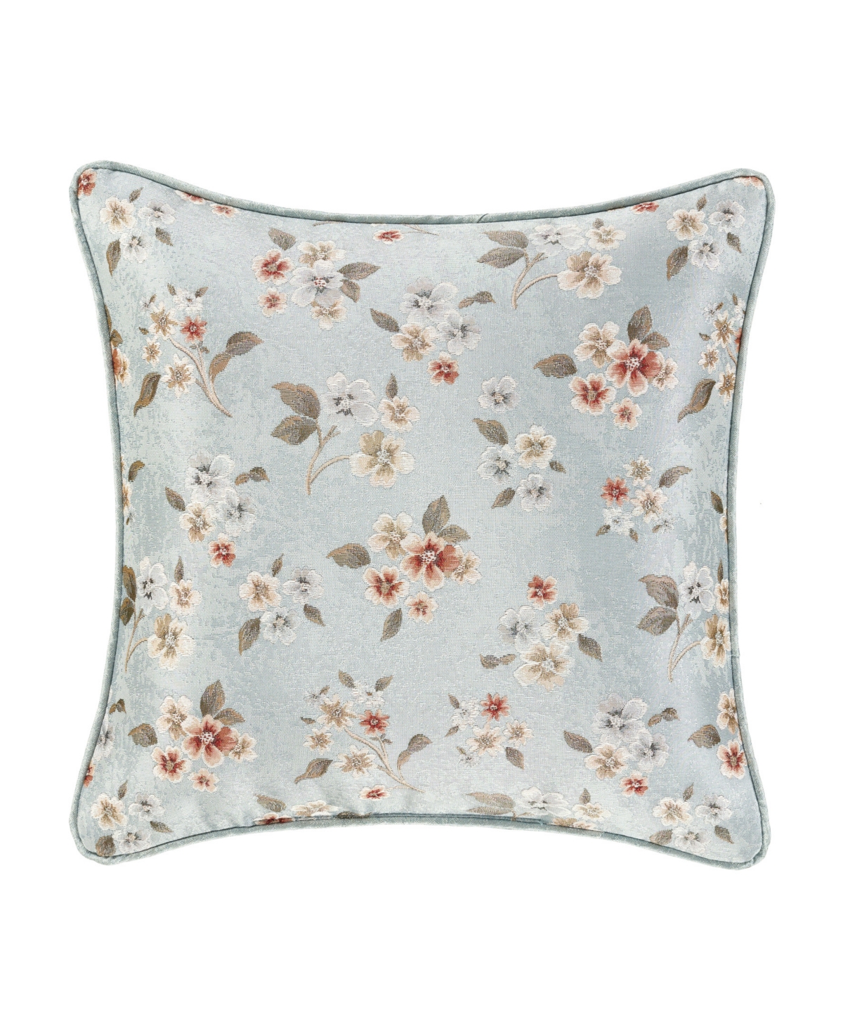 J Queen New York Prestige Square Decorative Pillow, 18" X 18" In Blue