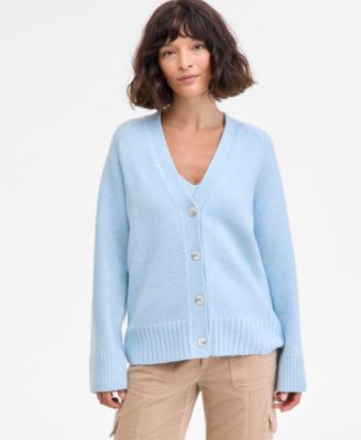 Women's Saddle Sleeve V-Neck Cardigan, Macy's Exclusive