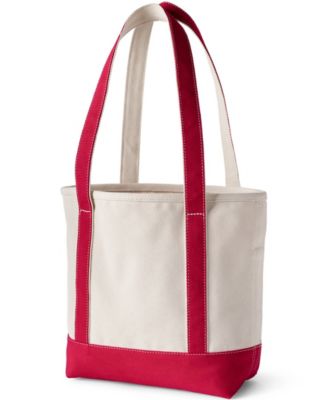 Medium 5 Pocket Open Top Long Handle Canvas Tote Bag