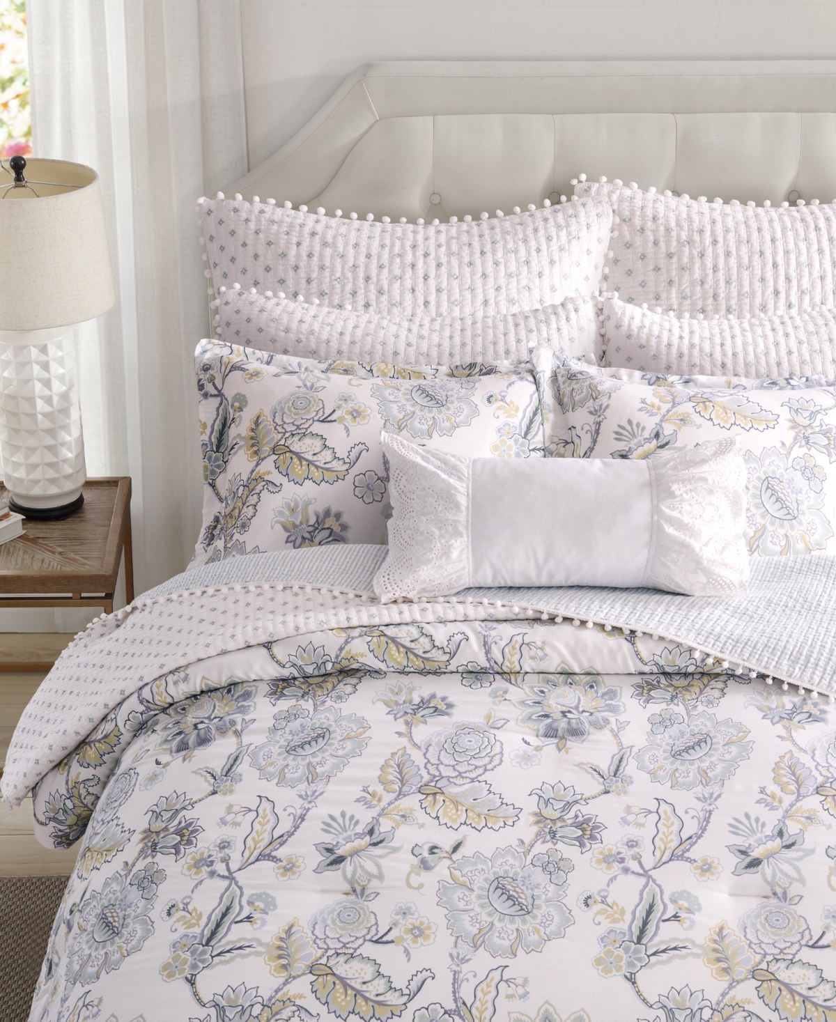 Levtex Ophelia Reversible 2-pc. Duvet Cover Set, Twin/twin Xl In White