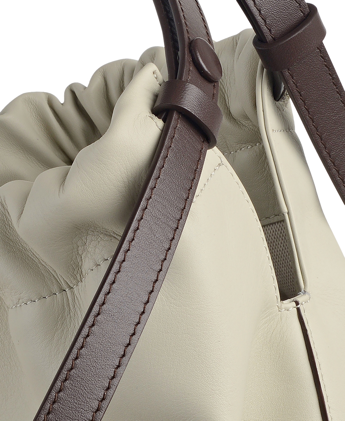 Radley London The Portobello Large Leather Drawstring Shoulder Bag In White