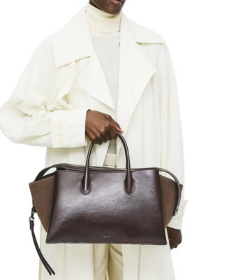 The Romilly Extra Large Leather Zip Top Grab Bag