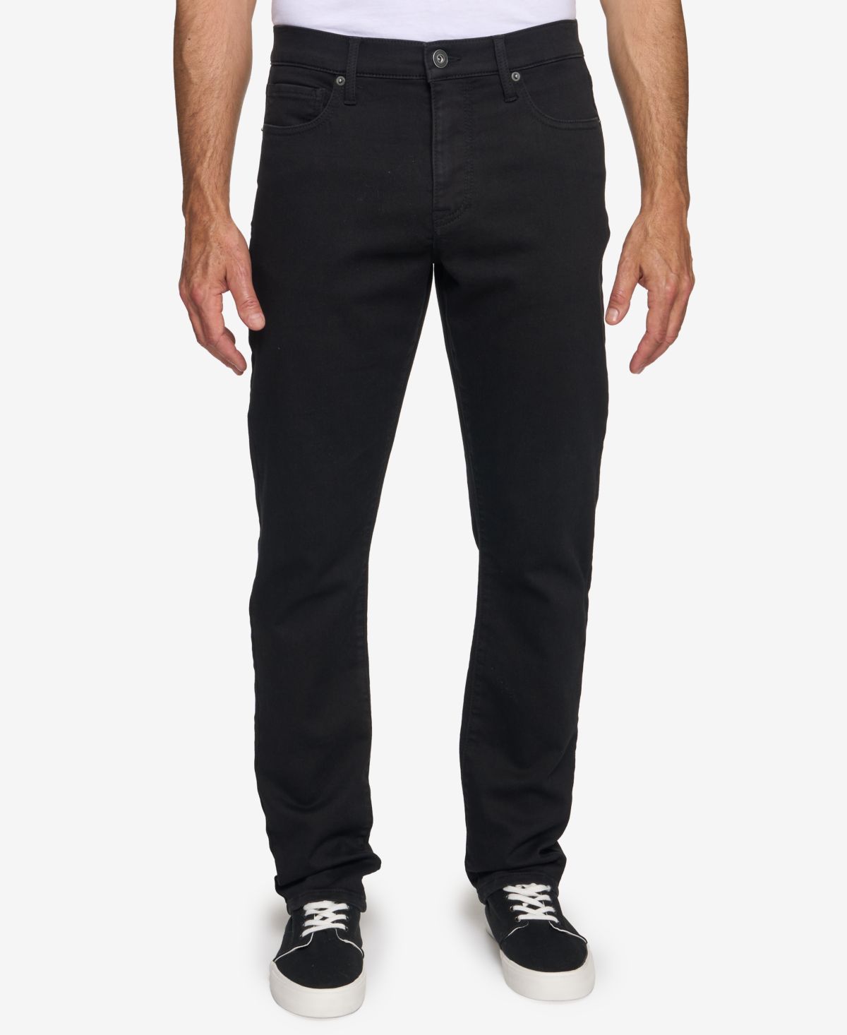 Мужские трикотажные джинсы прямого кроя