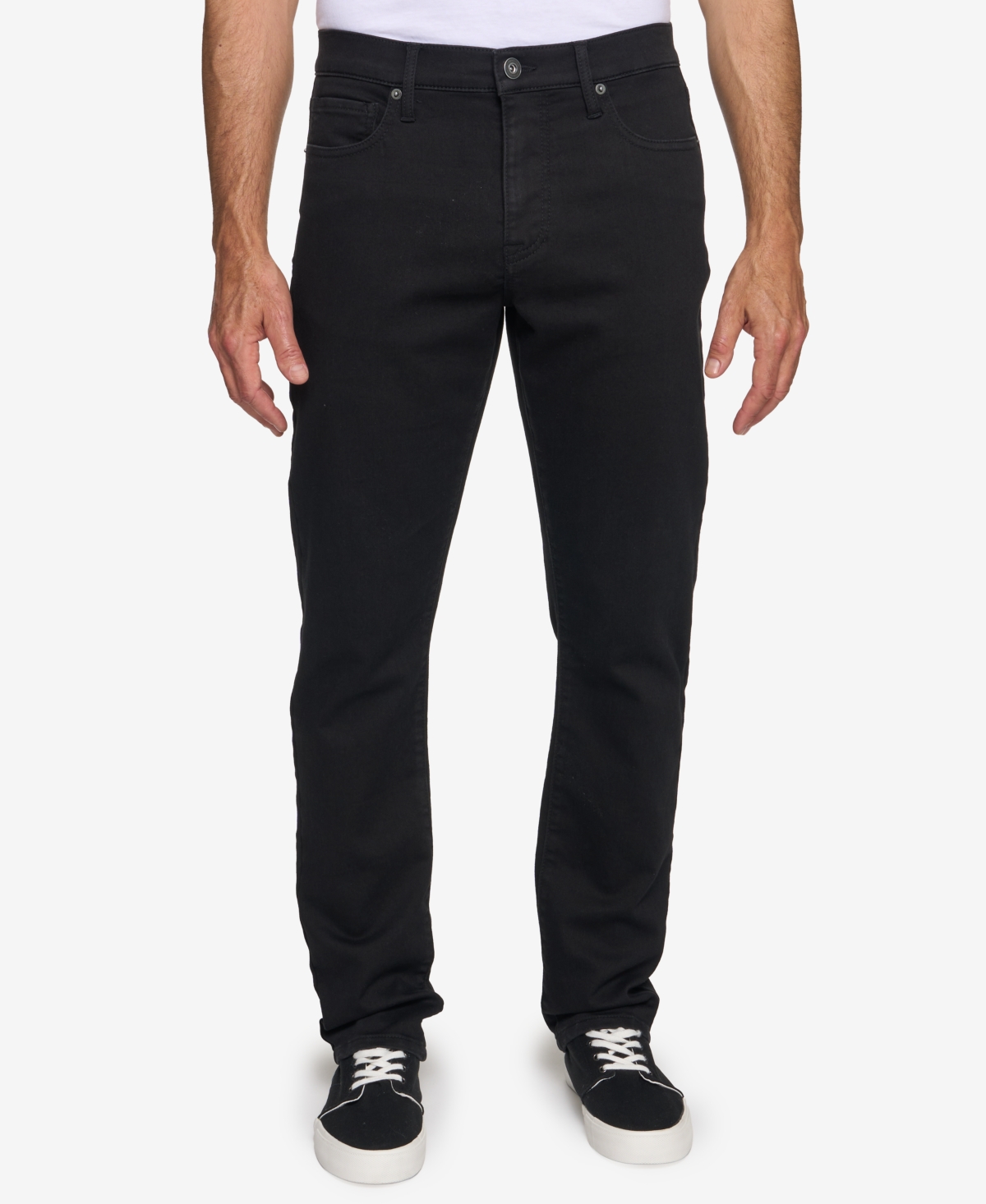 Lazer Men's Straight Fit Knit Jeans