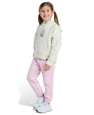 Toddler and Little Girls 2-Piece Pull-On Hoodie and Pant Set