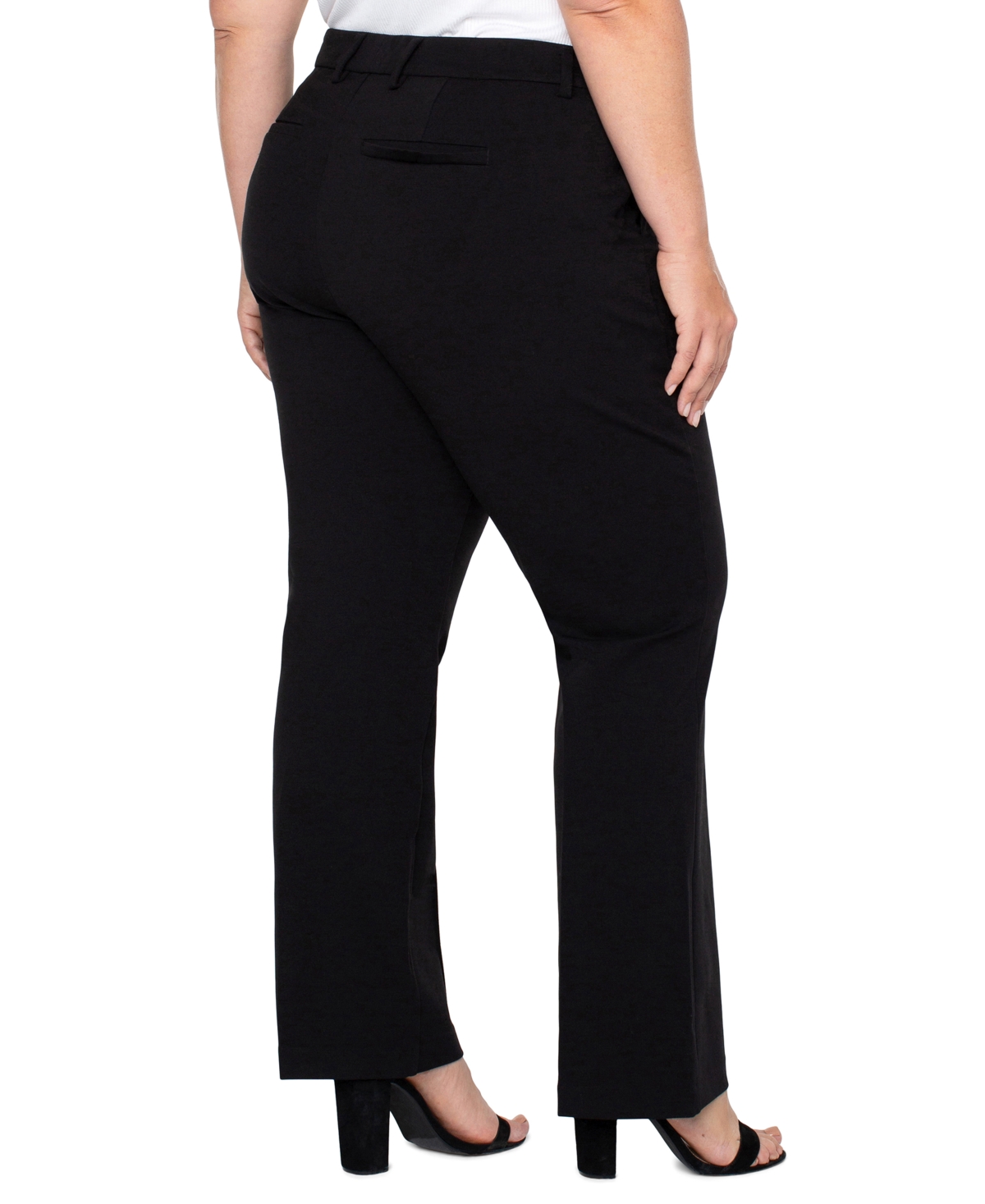 Liverpool Los Angeles Plus Size Kelsey Flare Trousers In Black