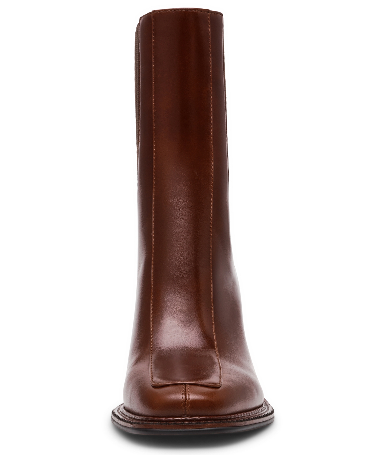 Steve Madden Women's Downtown Block-heel Chelsea Booties In Brown