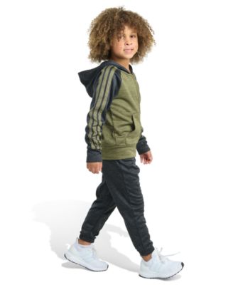 Toddler and Little Boys 2-Piece Long Sleeve Fleece Jacket and Joggers Set