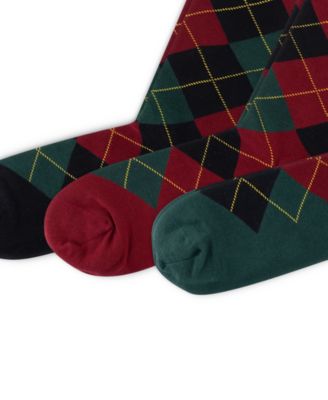 Men's 3-Pack Argyle Dress Socks