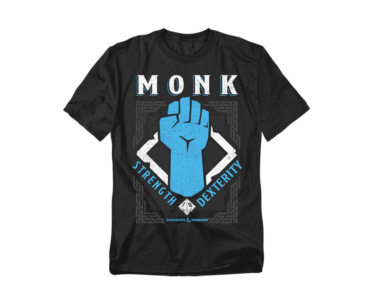 Big & Tall Dungeons Dragons Monk Strength Dexterity T-Shirt