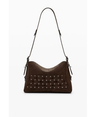 Women's Medium studded patch handbag