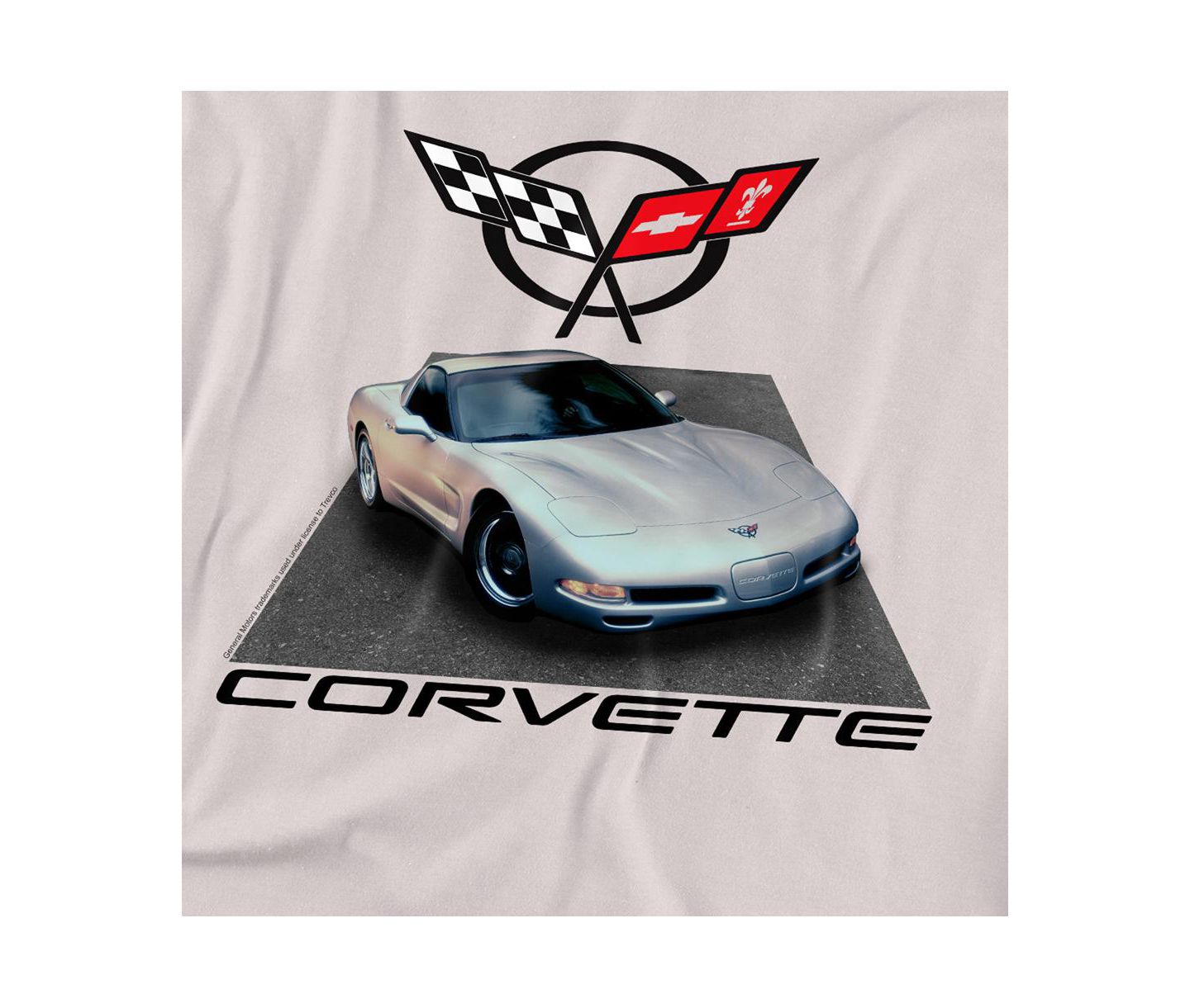 Мужская футболка Corvette Chevrolet Silver 01 Vette, цвет: Серебряный — фото 3