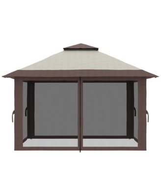 13' x 13' Pop Up Canopy w/ Netting, Weight Bags, Light