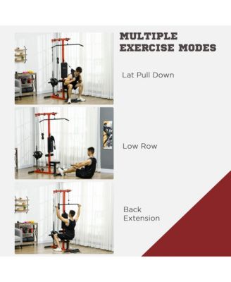 Cable Machine Lat Pull Down Machines with Flip-Up Footplate