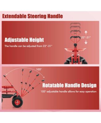 Garden Cart Rolling Work Seat