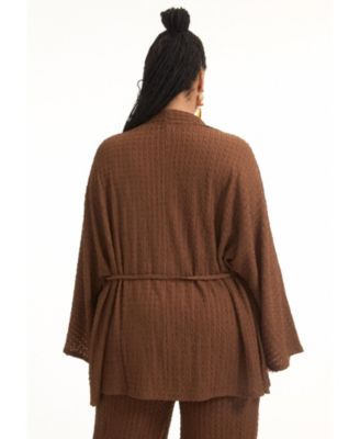 Women's June + Vie Tie Waist Knitted Kimono