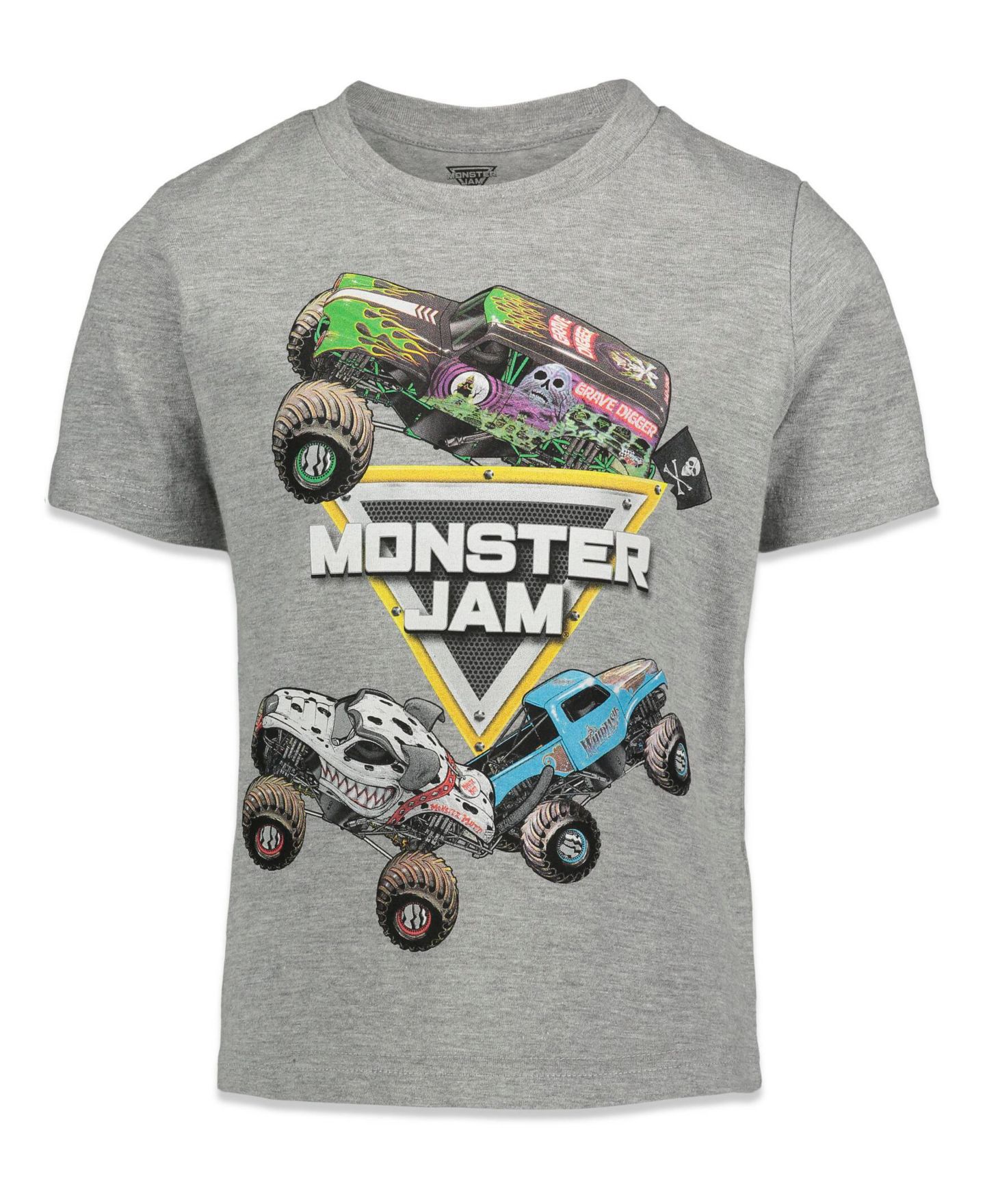 Детские футболки Monster Jam Trucks Boys 3 Pack Graphic T-Shirts Toddler Child, цвет: Чёрный / Красный — фото 3