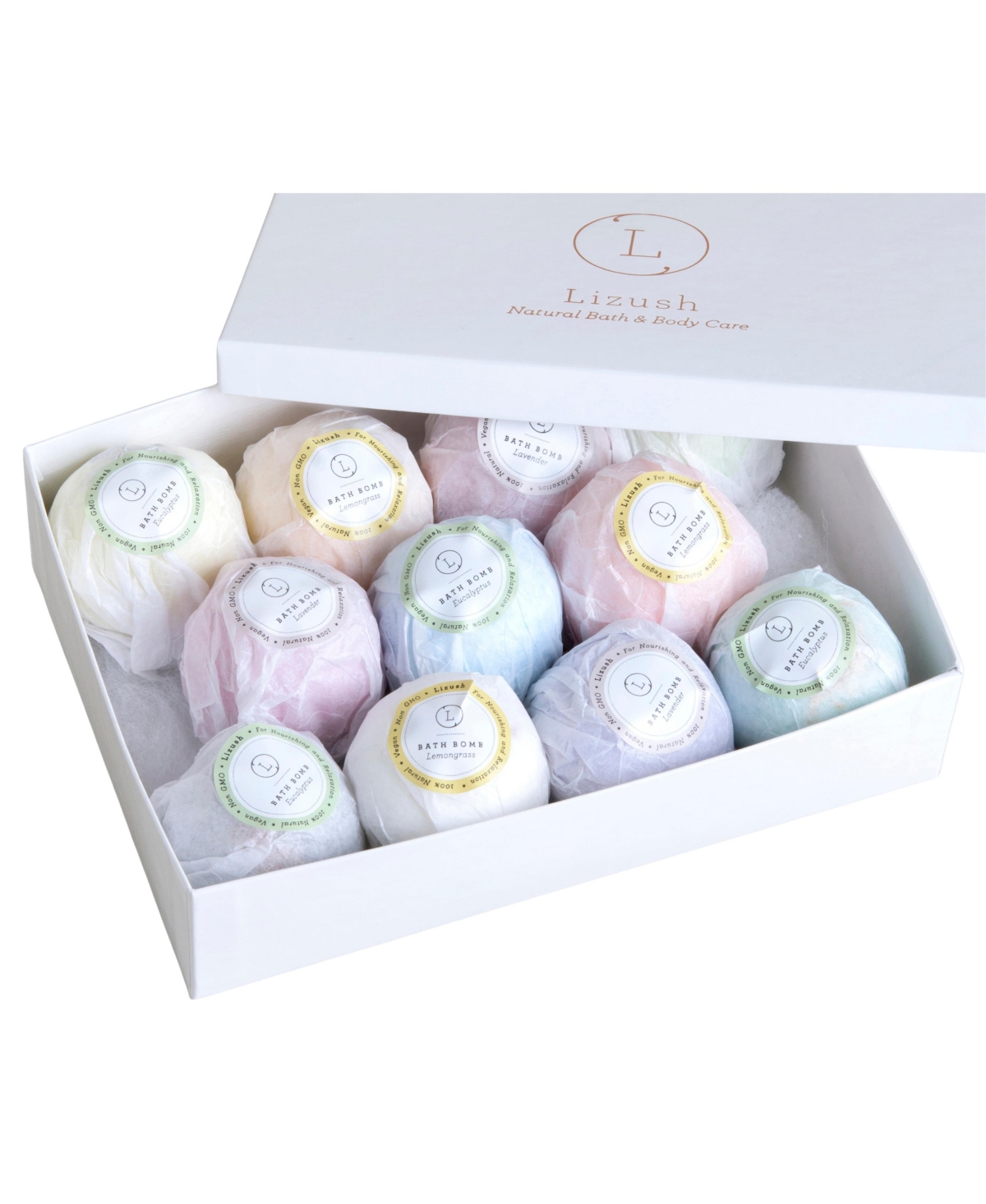 Bath Bomb Gift Set, 12 Count - Assorted colors
