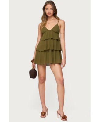 Women's Gwynne Chiffon Ruffled Mini Dress