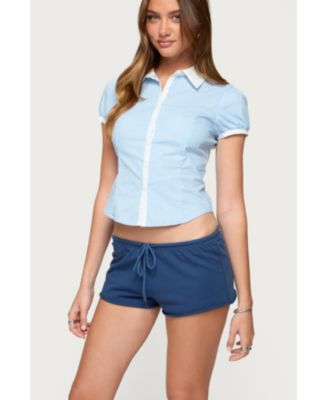 Women's Saide Contrast Tailored Button Up Shirt