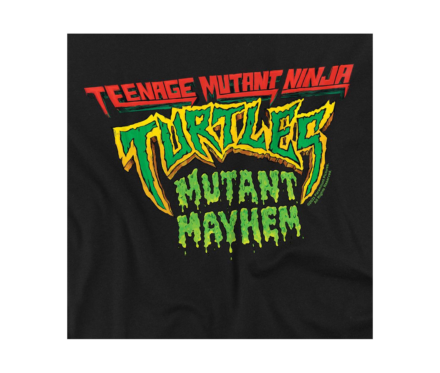 Мужская футболка Teenage Mutant Ninja Turtles Tmnt Mutant Mayhem Logo, цвет: Чёрный — фото 5