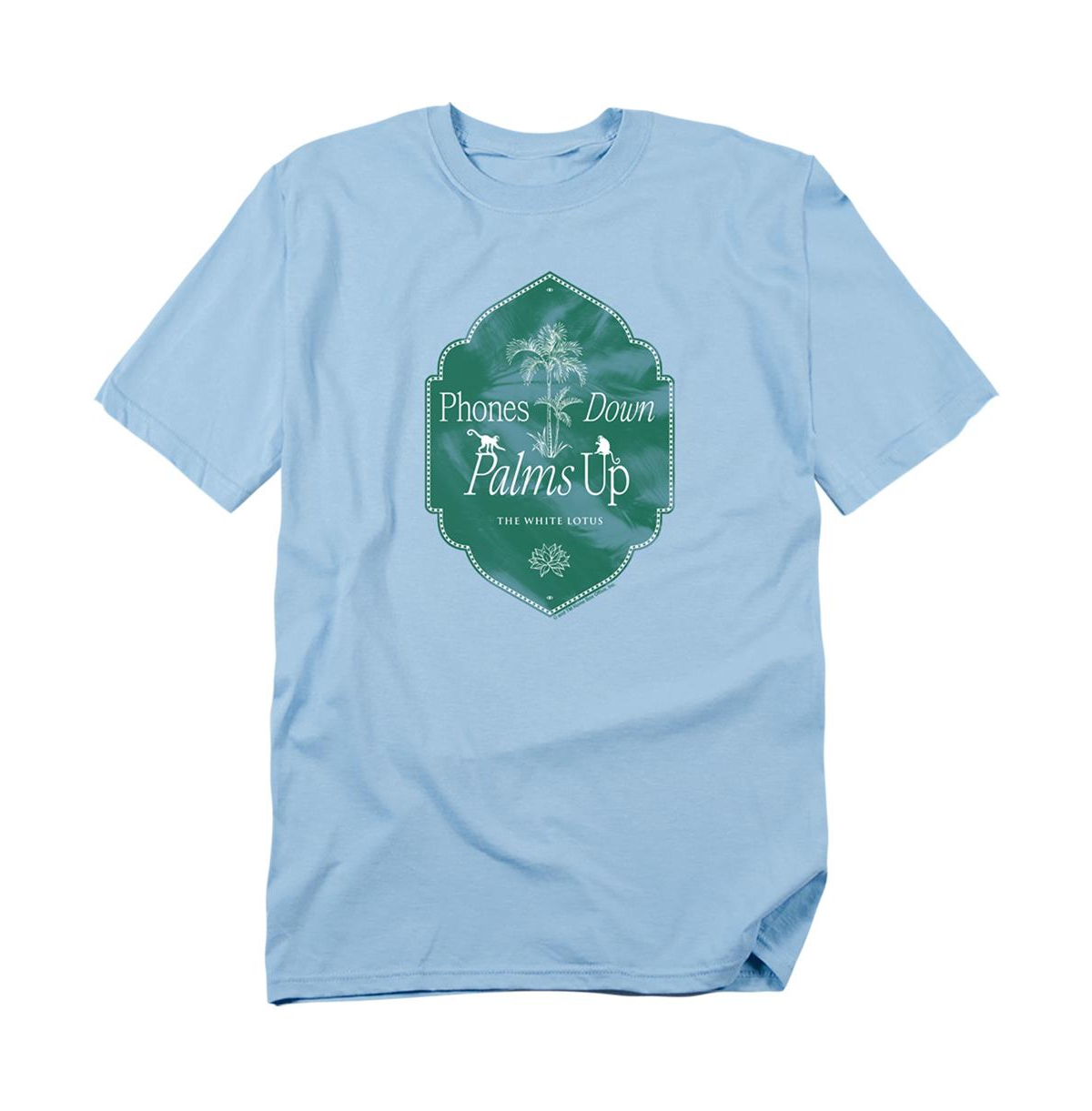 Logovision Men's White Lotus Phones Down T-Shirt