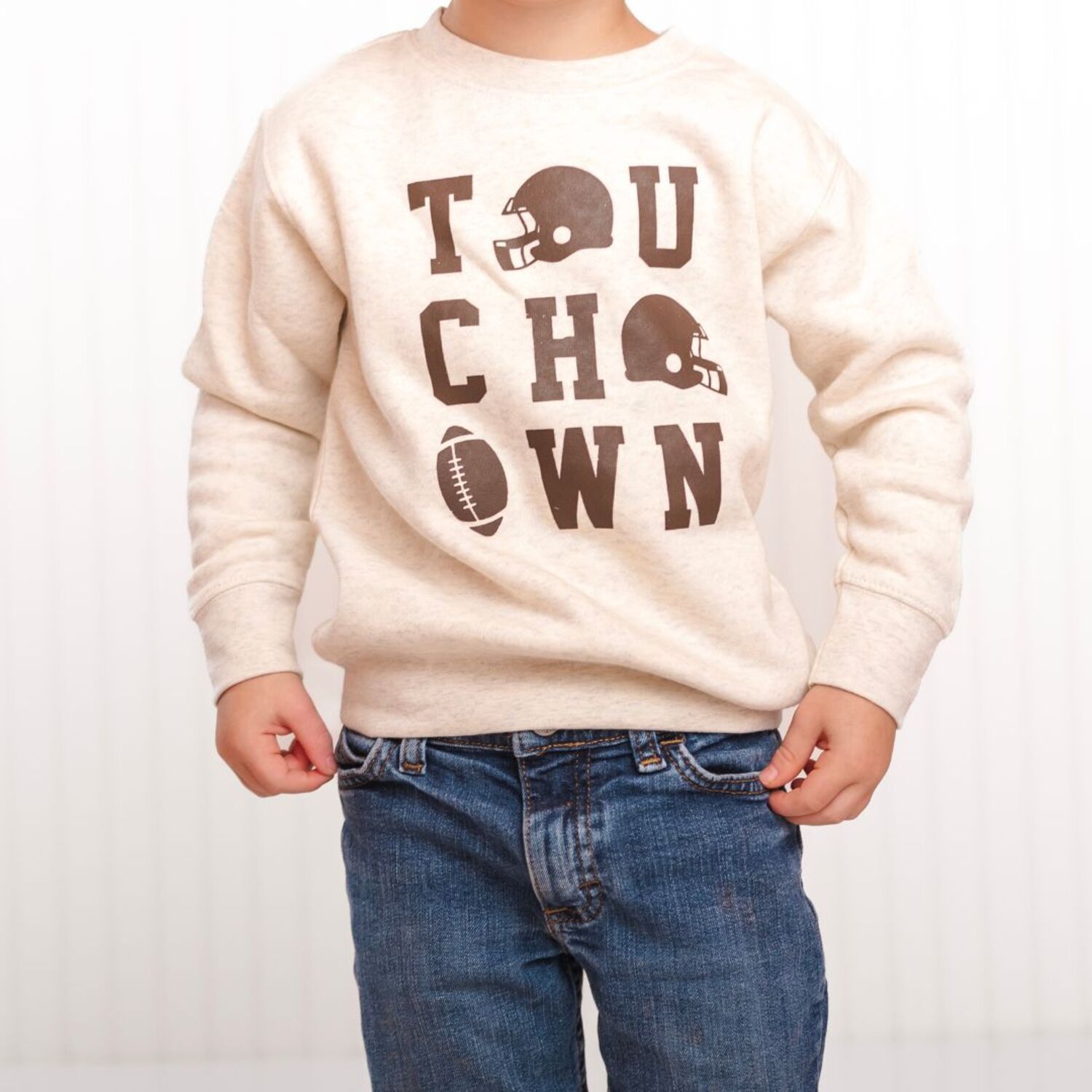 Little Boys Touchdown Grid Sweatshirt