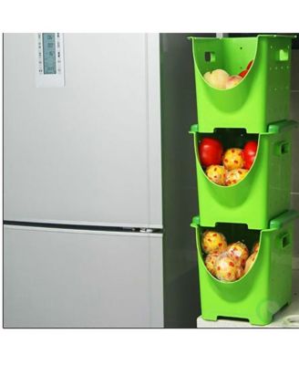 Stackable Plastic Storage Container Bins for Home Organization