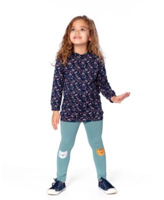 Baby Girl Tunic and Leggings Set Navy Floral - Baby