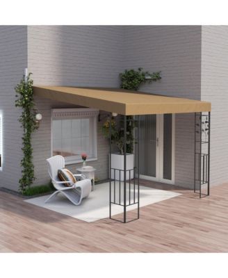 10' x 10' Outdoor Pergola Canopy, Metal Patio Canopy,