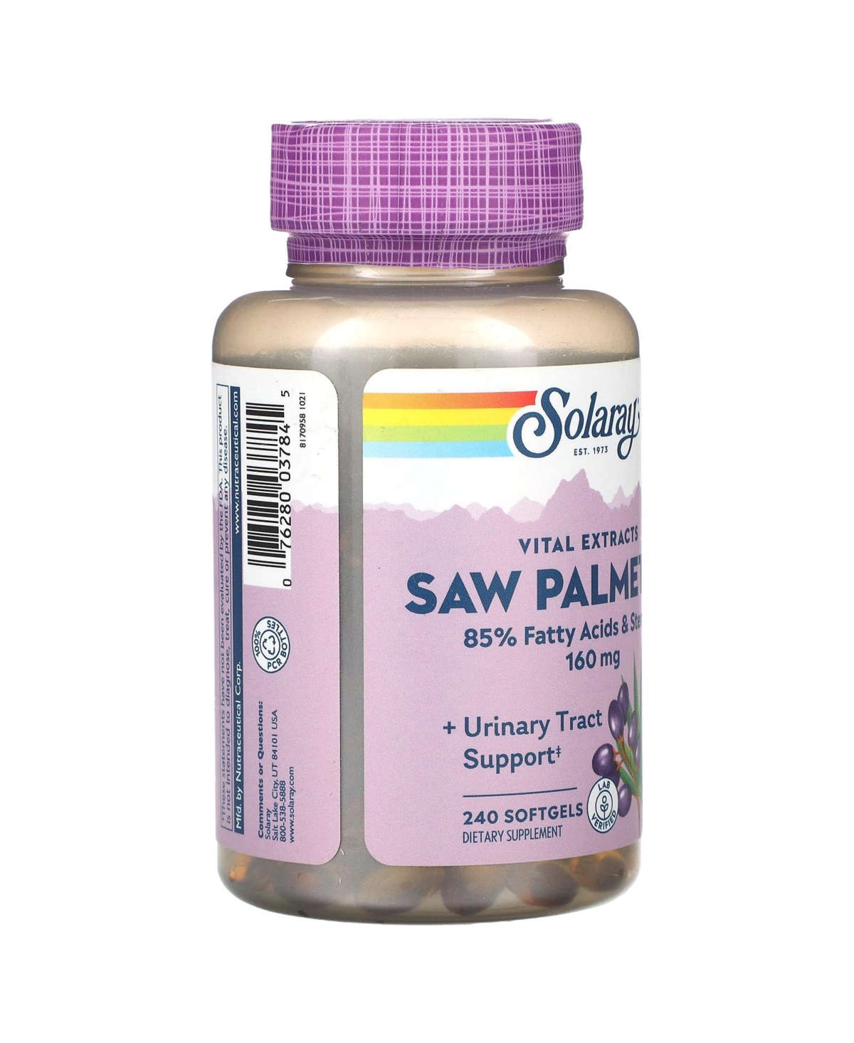 Solaray Vital Extracts Saw Palmetto 160 mg
