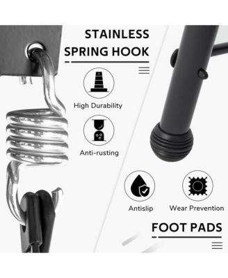 3-Person Metal Patio Swing Outdoor Porch Swing Chair for Adults for Garden Backyard Deck