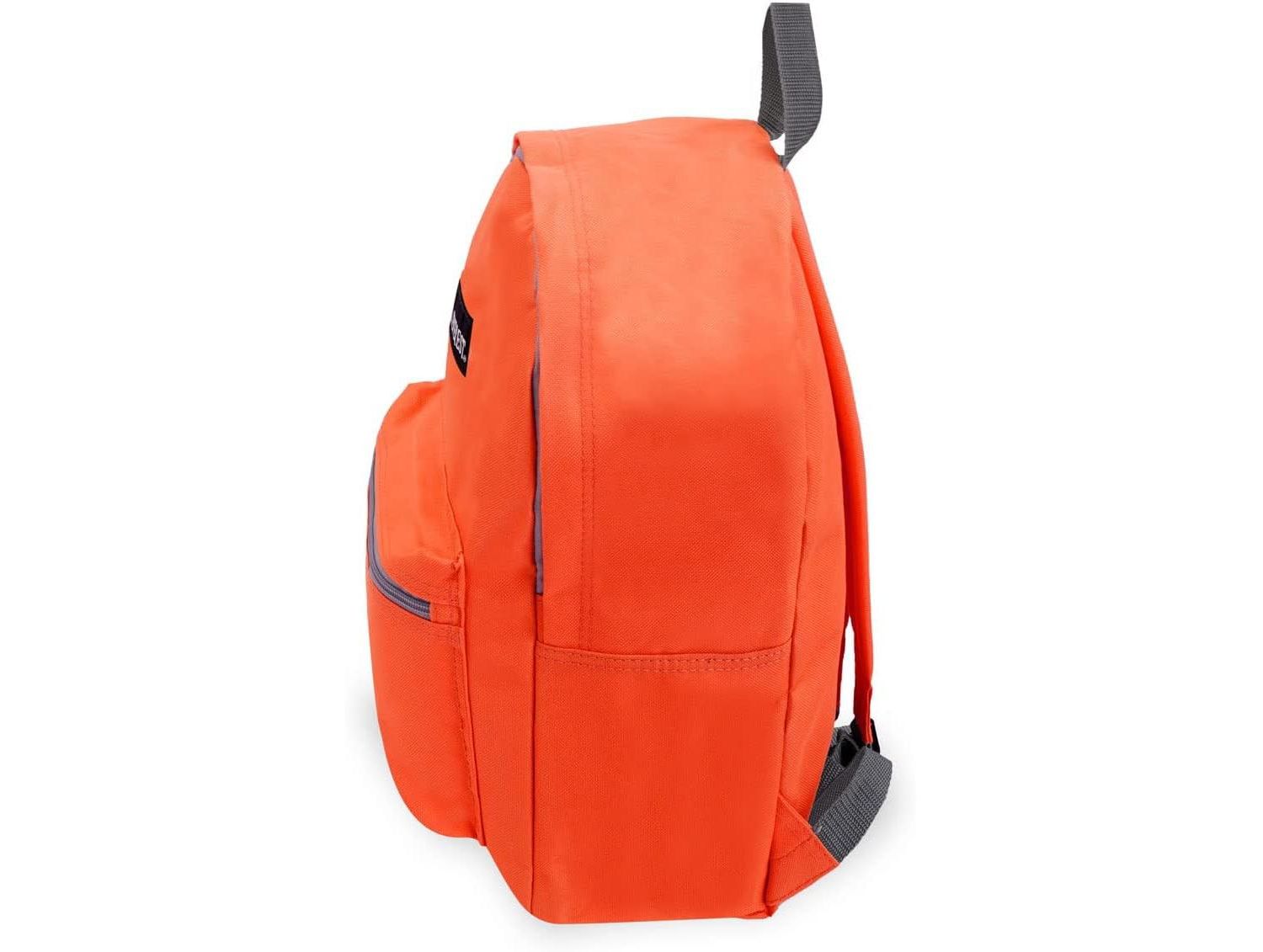 Basic Backpack, Tangerine, One Size