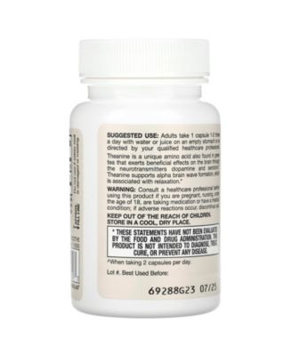 Theanine 100  100 mg  -  60 Veggie Caps