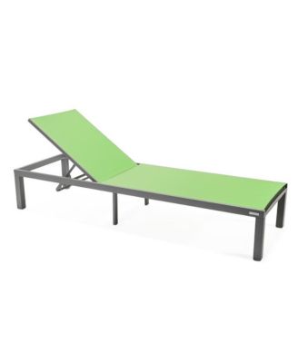 Marlin Patio Chaise Lounge Chair With Grey Aluminum Frame