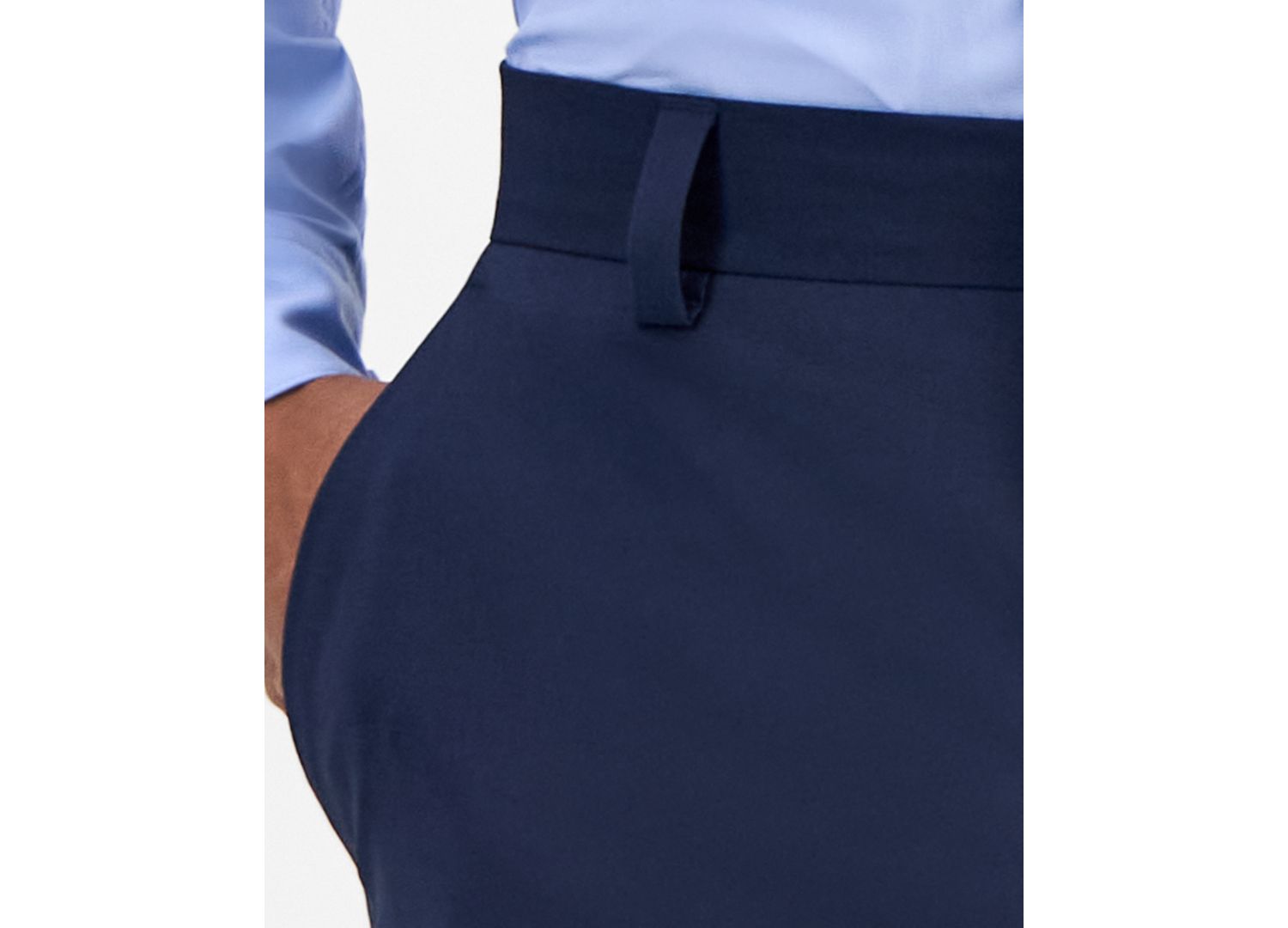 Men's Modern-Fit Solid Wool-Blend Suit Separate Pants