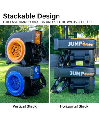 2 HP Blue Inflatable Blower - 14G, Stackable Design, 25ft Cord for Quick Setup