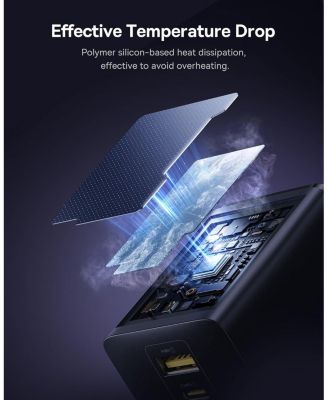 100W USB C Charger Block, 3-Port Foldable Compact PPS Wall Charger, Fast Charging Power Adapter for MacBook Pro/Air, iPad, iPhone 16/15, Galaxy S24, Steam Deck & More