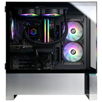 Gamer Supreme Liquid Cooled Gaming Desktop Computer, AMD Ryzen 7 8700F 4.1GHz, 32GB RAM, 2TB SSD, NVIDIA GeForce RTX 5070 12GB, Windows 11 Home, Black
