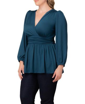 Plus Size Leah Long Sleeve Tunic Top