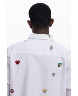 Men's Long-sleeve shirt with drawings