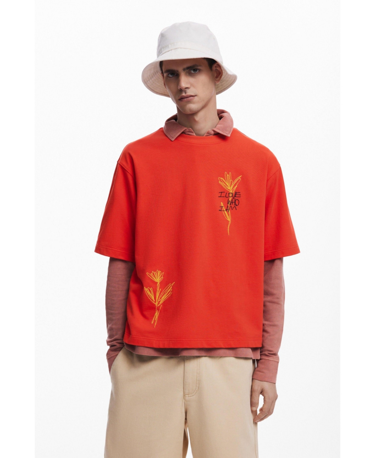 Desigual Men's Short-sleeve floral T-shirt
