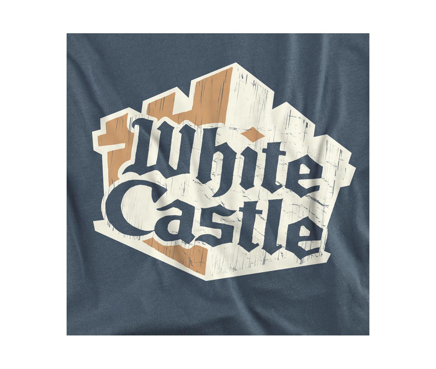 Мужская футболка Logovision White Castle Torn Logo, цвет: Сланцевый — фото 2